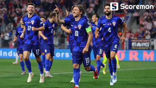 크로아티아, 체코 5-1 대파... 크라마리치 2골 1도움